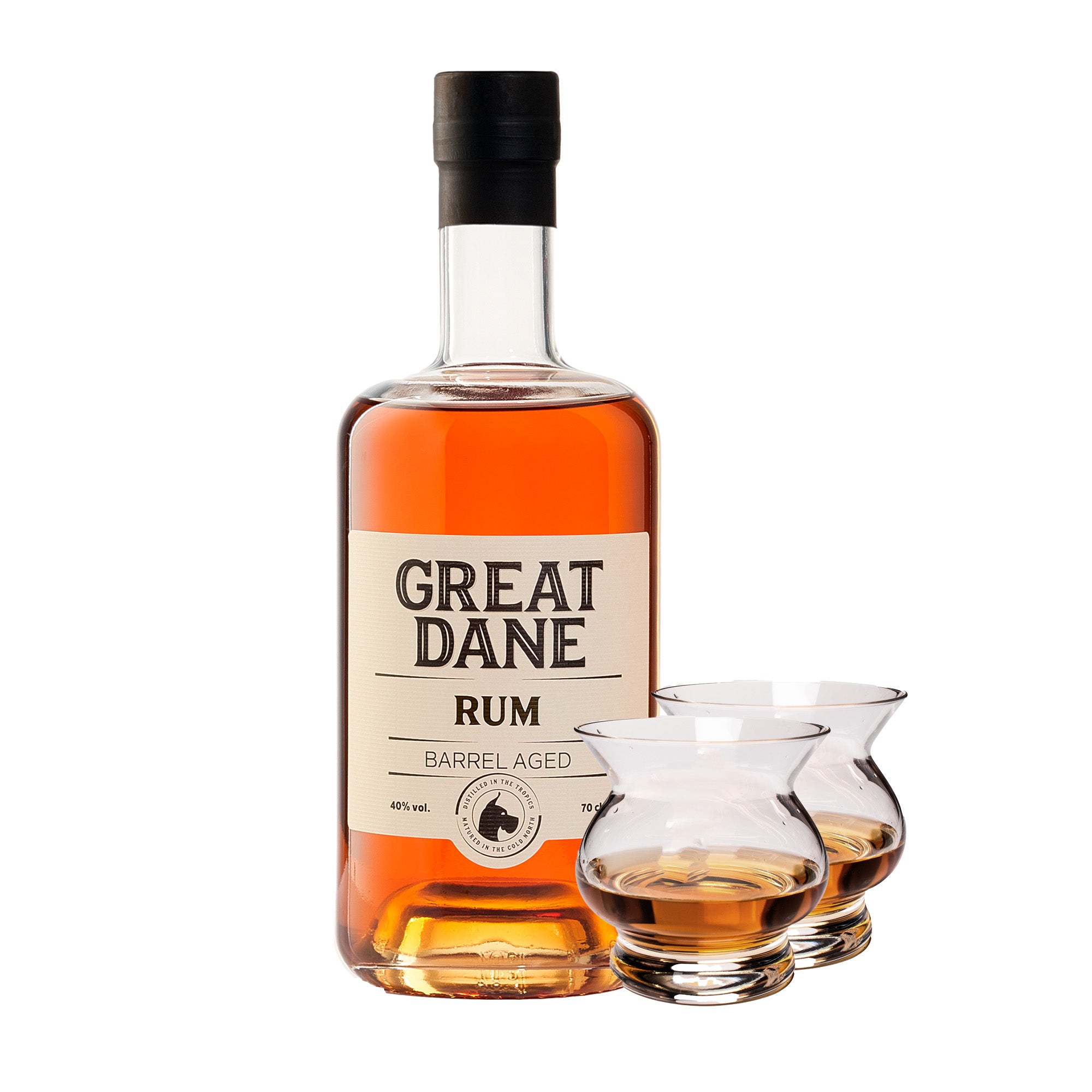 Great Dane Rom med Neat Elite glas - Fantastisk tilbud!