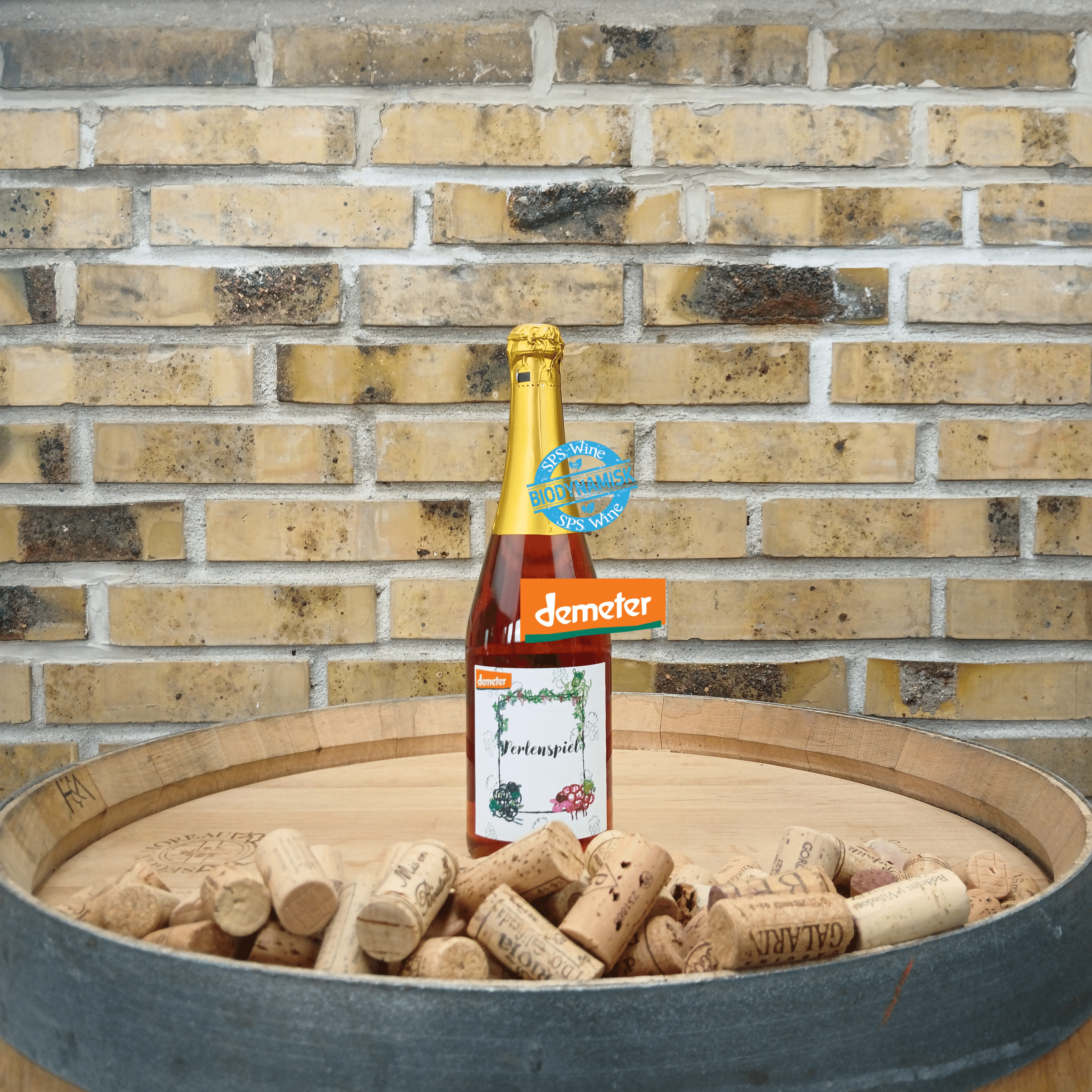 H u M Hofer Perlenspiel Rosé vom Schafgarten - DEMETER Biodynamisk Mousserende Alkoholfri