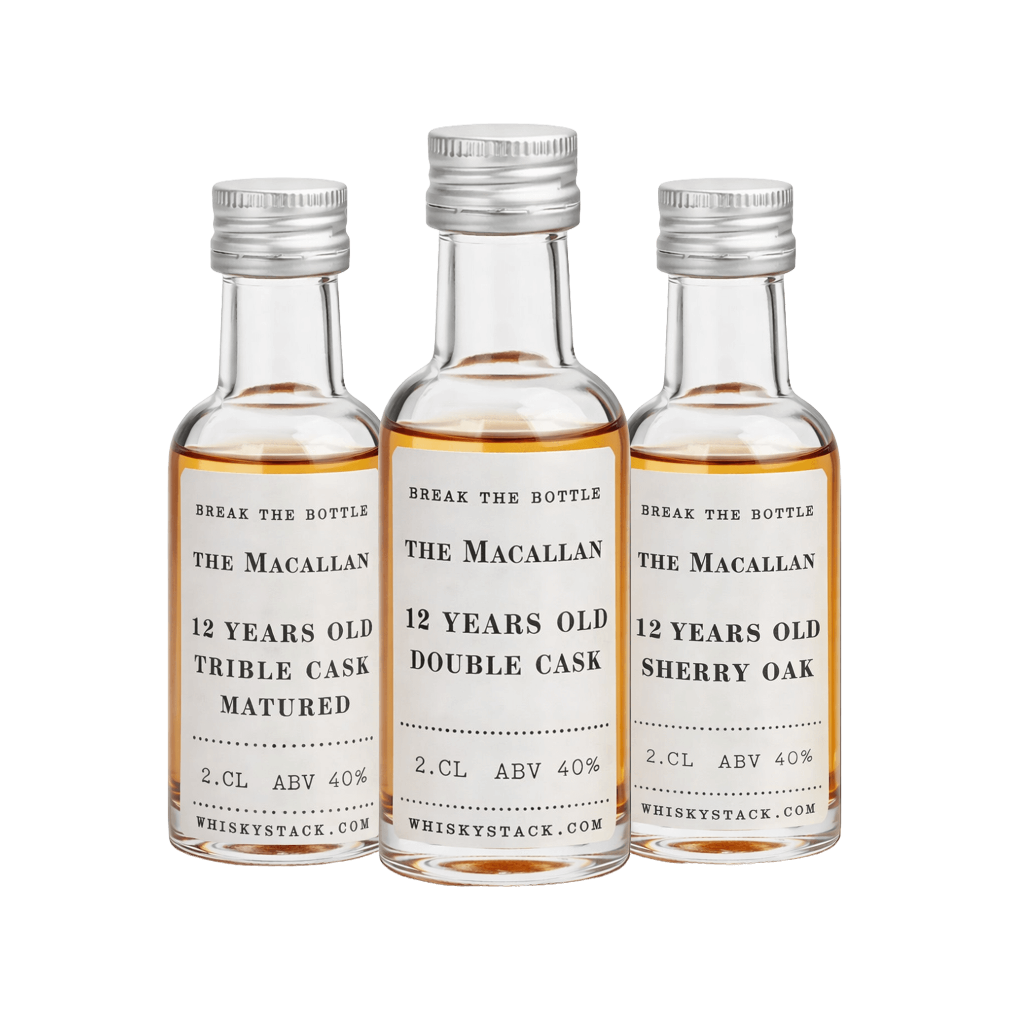 Macallan 12 År Trio Smagesæt - Whiskyoplevelse (3 × 2 cl.)