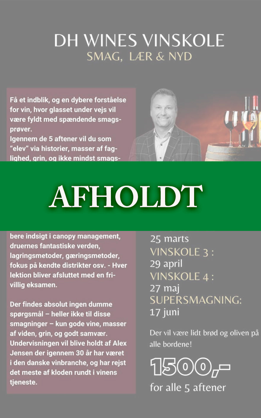 DH Wines VINSKOLE 2026 i 5 dage