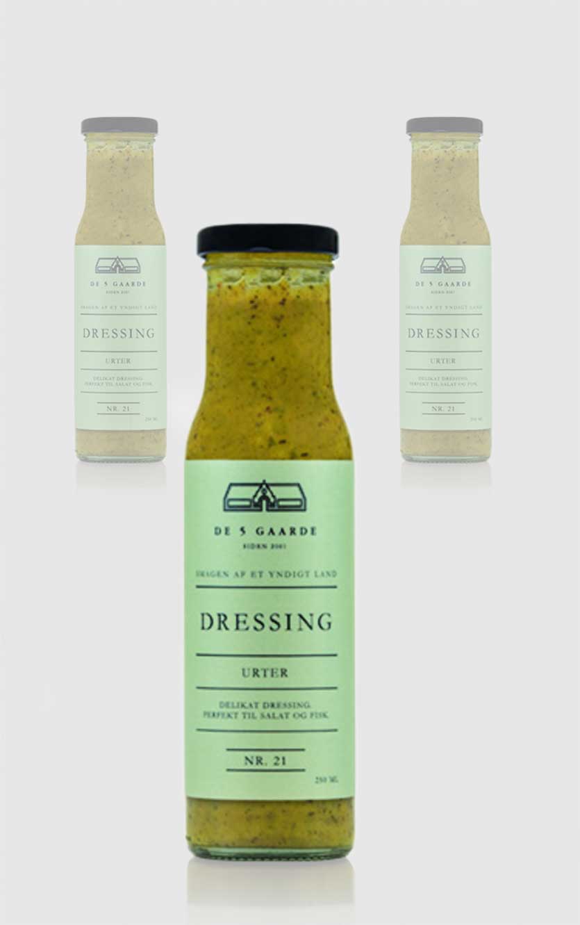 De 5 Gaarde Urter dressing