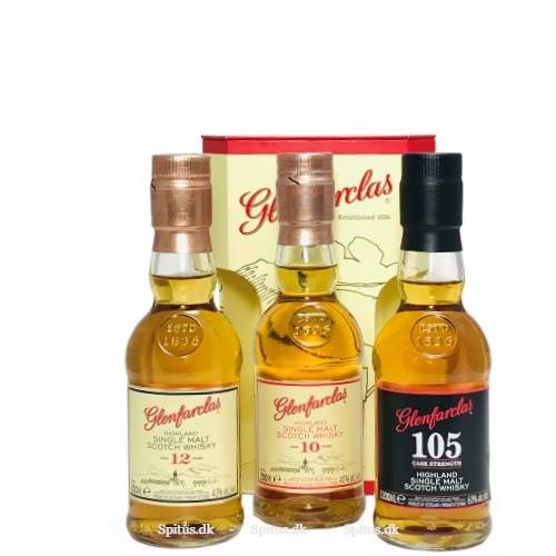 Glenfarclas Tri-pack 10 år/12 år/105, 3x20cl