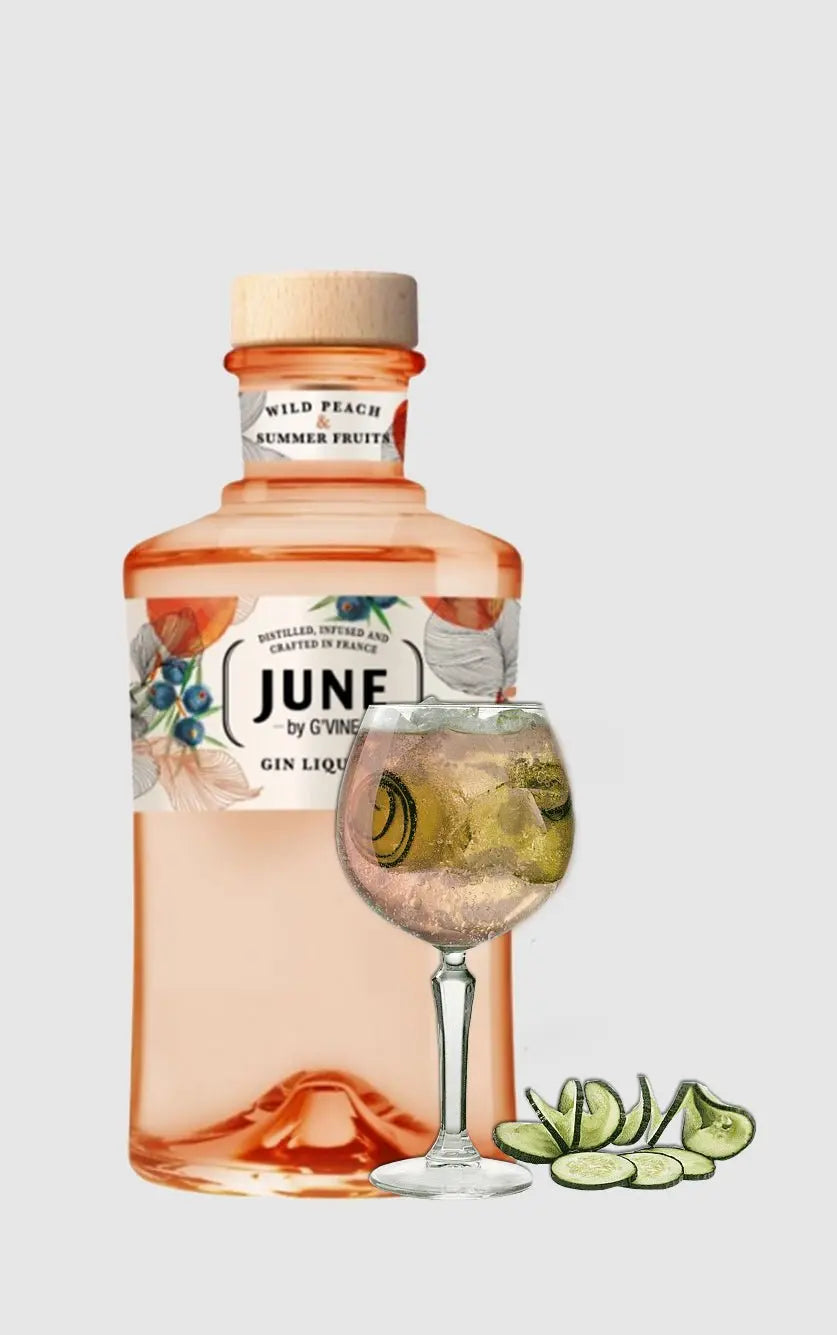June by GVine Peach Gin, 37,5% alkohol
