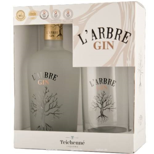 L´Arbre Gin i gaveæske med glas