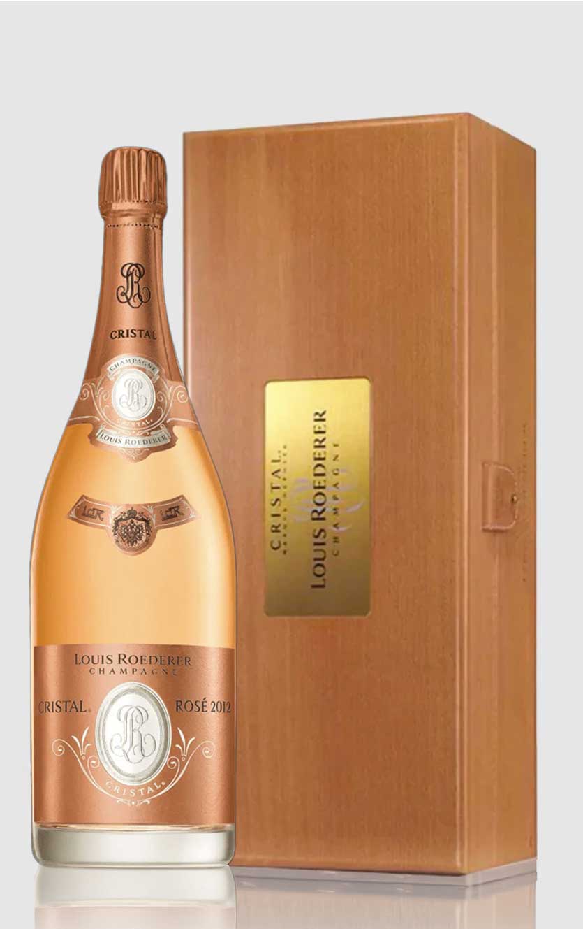 Louis Roederer Cristal Rosé 2012 i flot trækasse - 3 Ltr