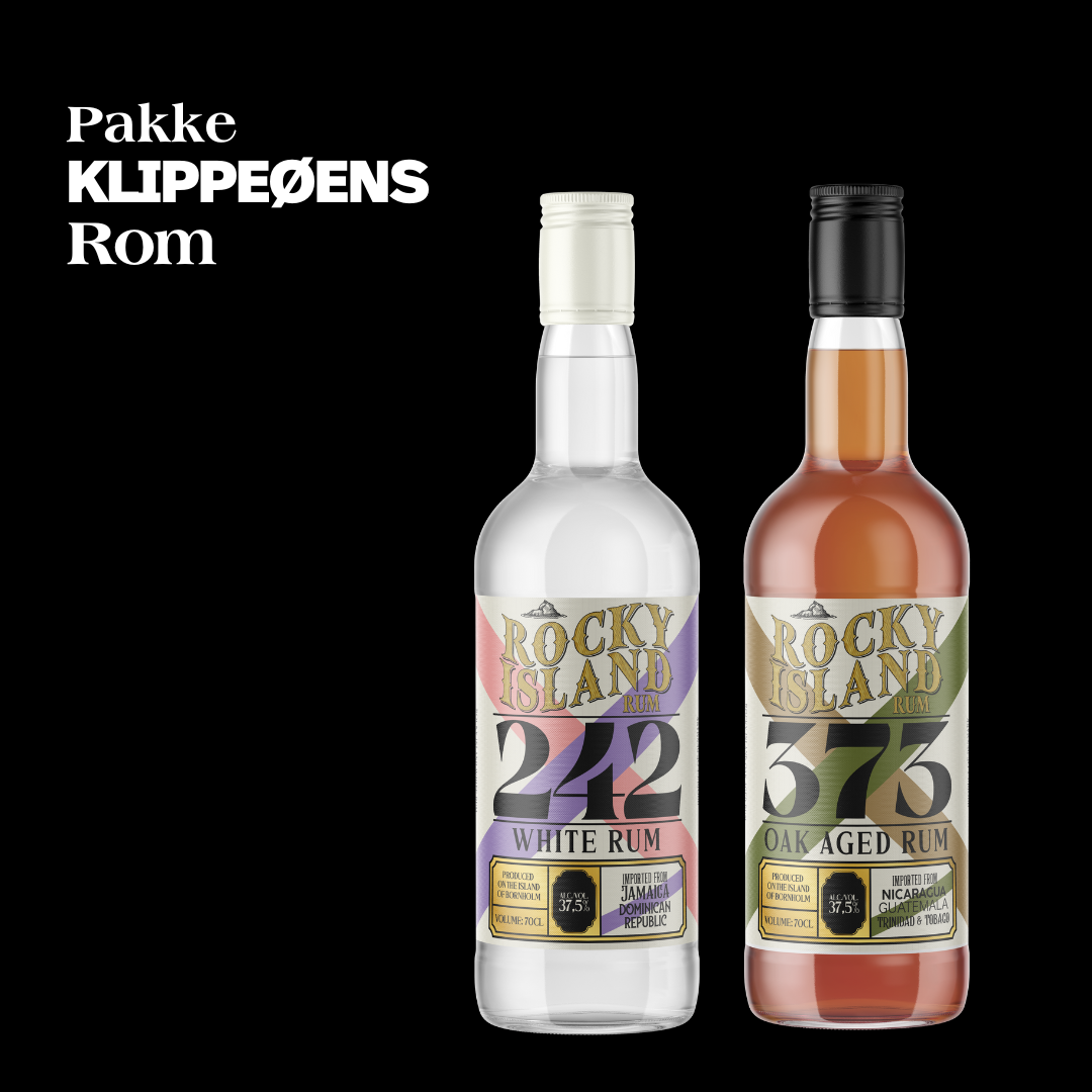 Pakke med Klippeøens Rom – Perfekt til rom-elskere!