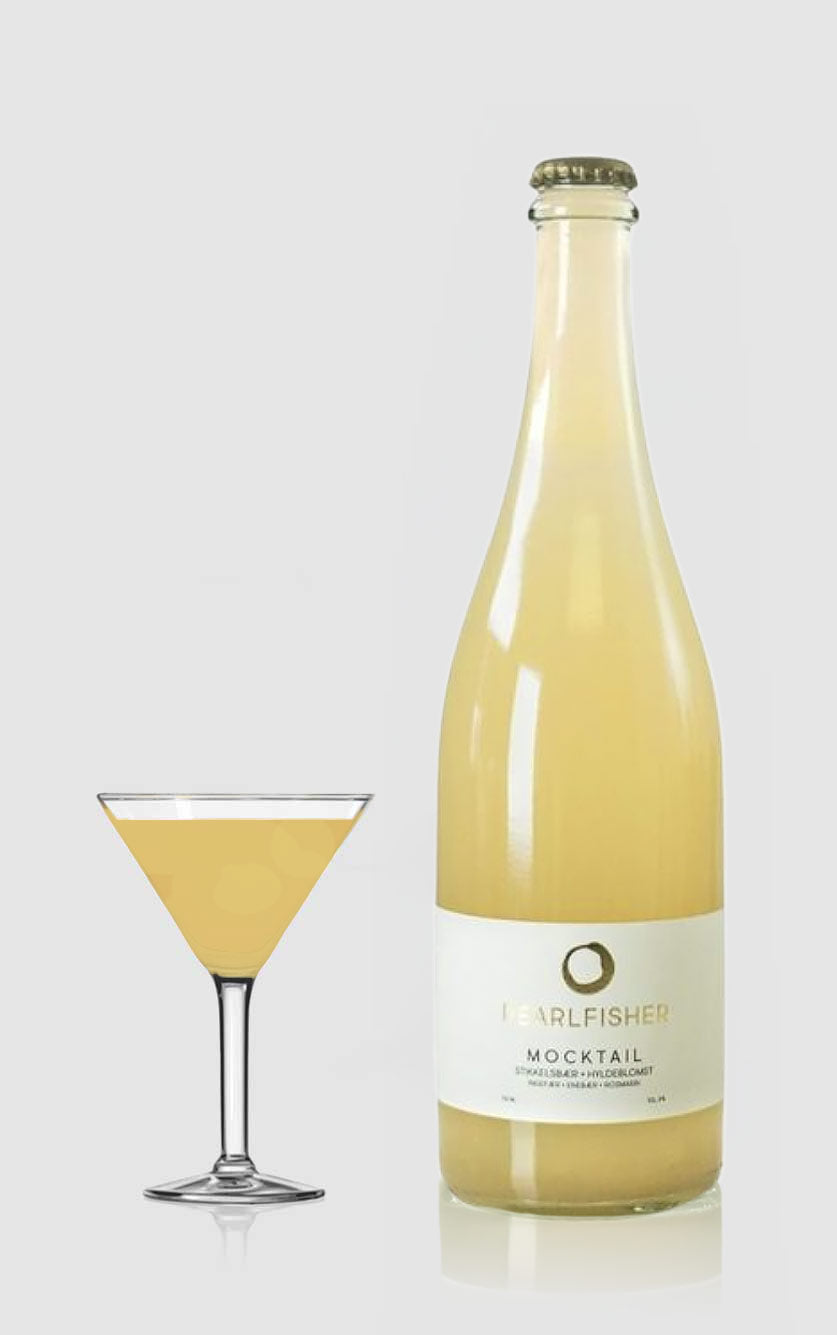 Pearlfisher Mocktail med Stikkelsbær, Hyldeblomst, Rosmarin, Enebær & Ingefær