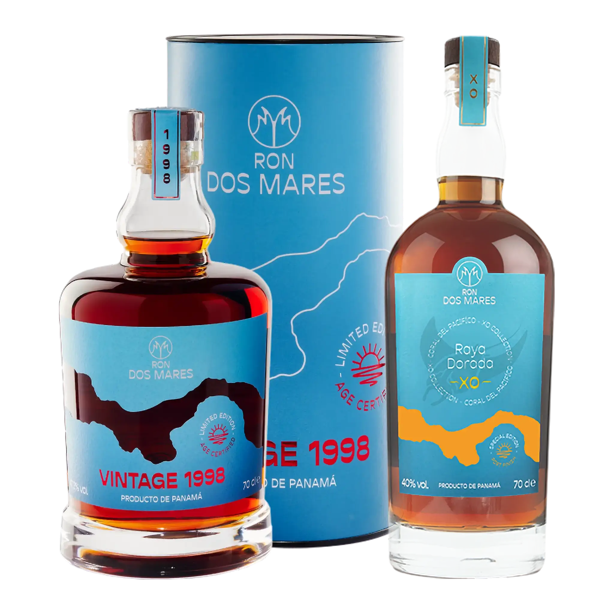 Ron Dos Mares Vintage 1998 Limited Edition 26 år + GRATIS Raya Dorada XO