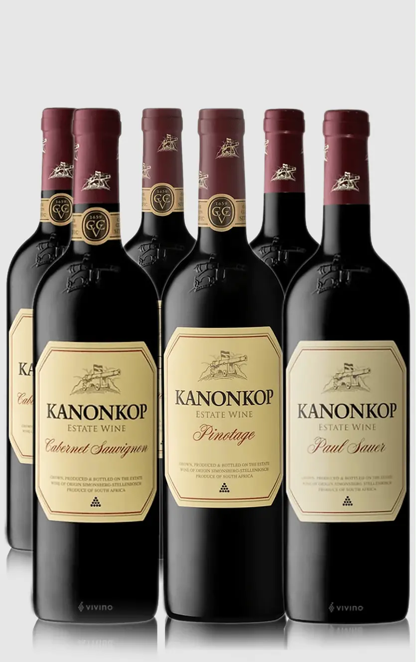 Smagekasse med Kanonkop Signaturvine 6 Flasker