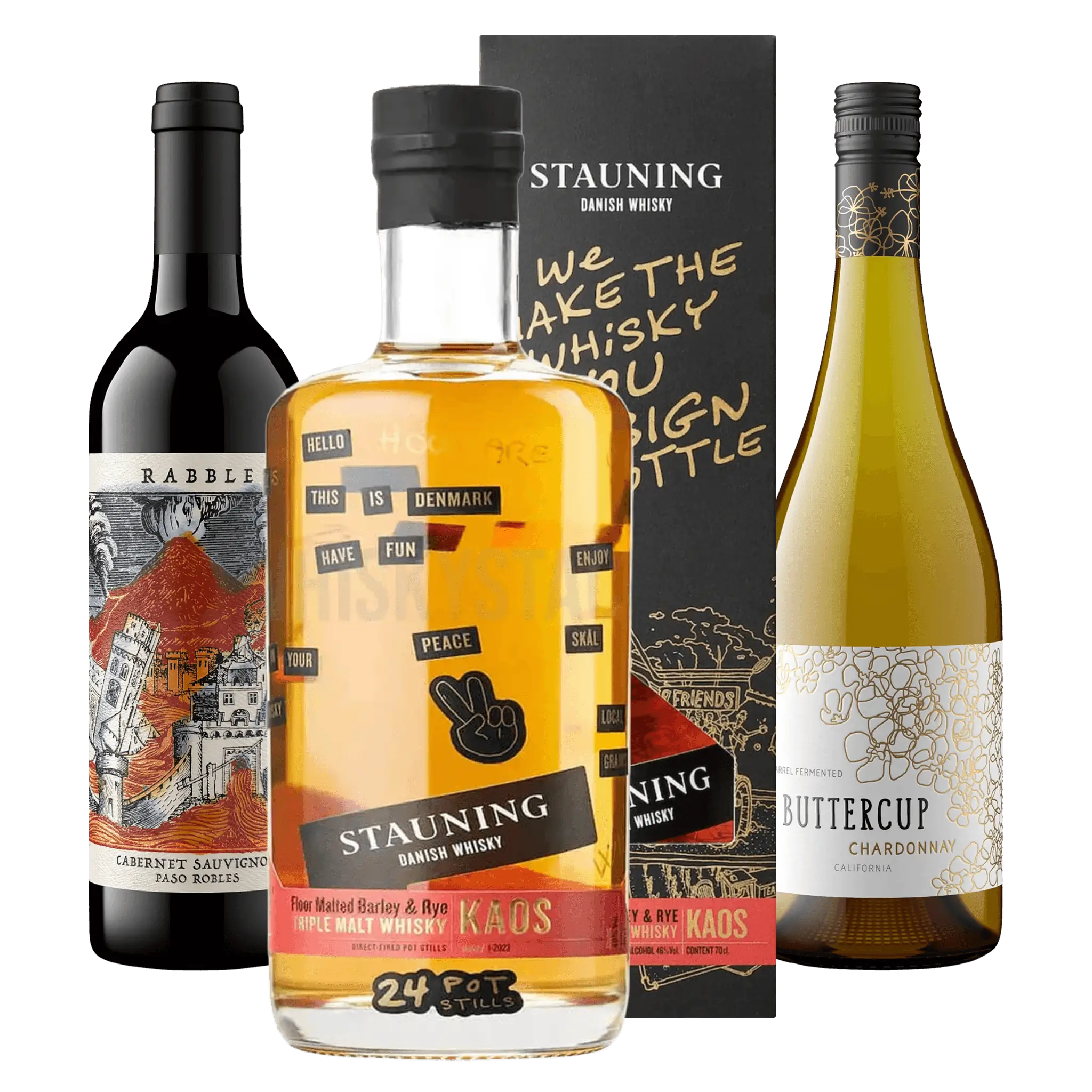 Smagepakke: Favoritvin med Dansk Whisky