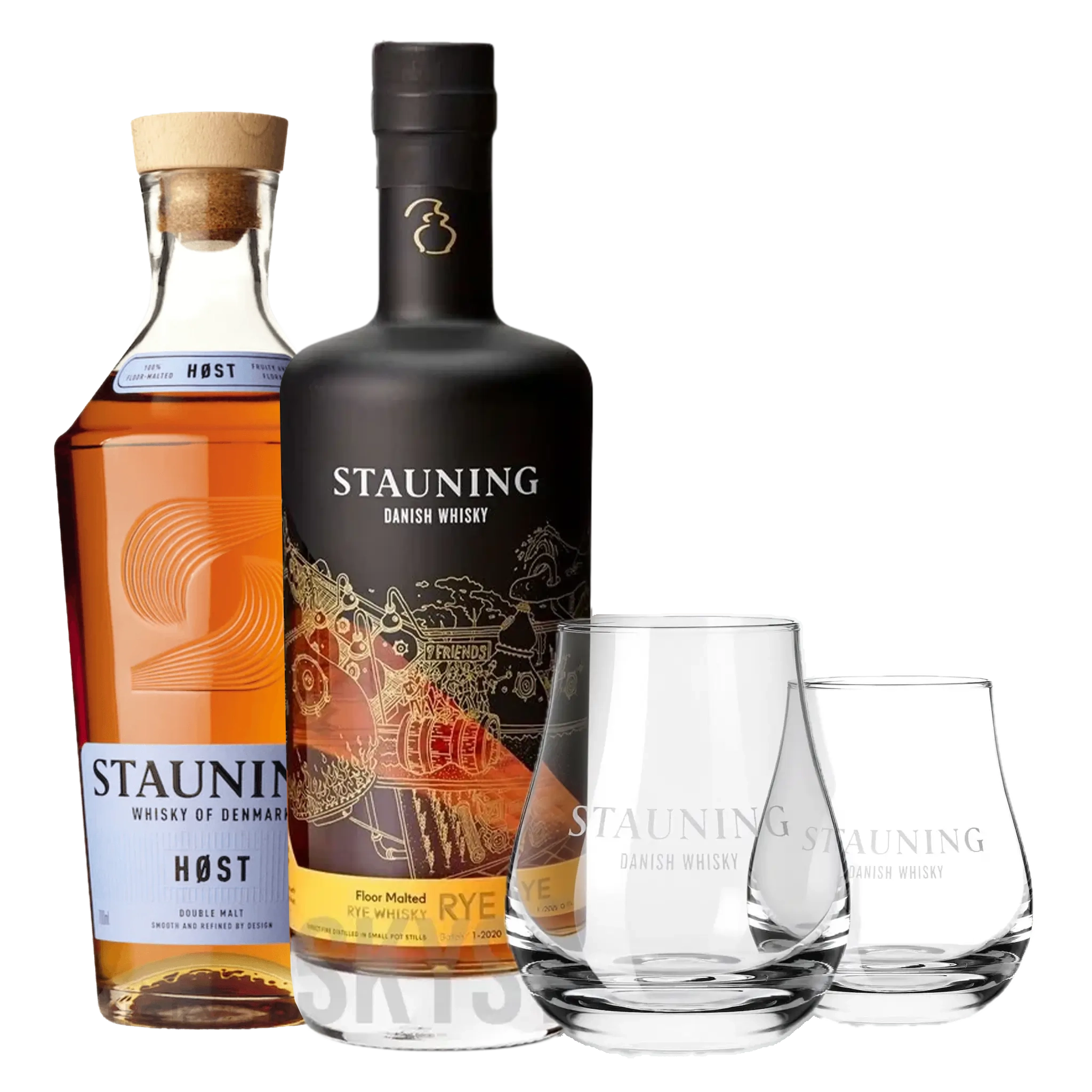 Stauning HØST & RYE + 2 stk. GRATIS Stauning Whiskyglas