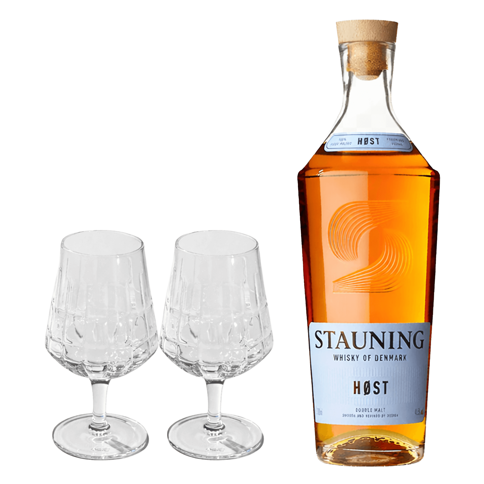 Stauning Høst Whisky med 2 The Bullet Whiskyglas - Eksklusiv Pakke