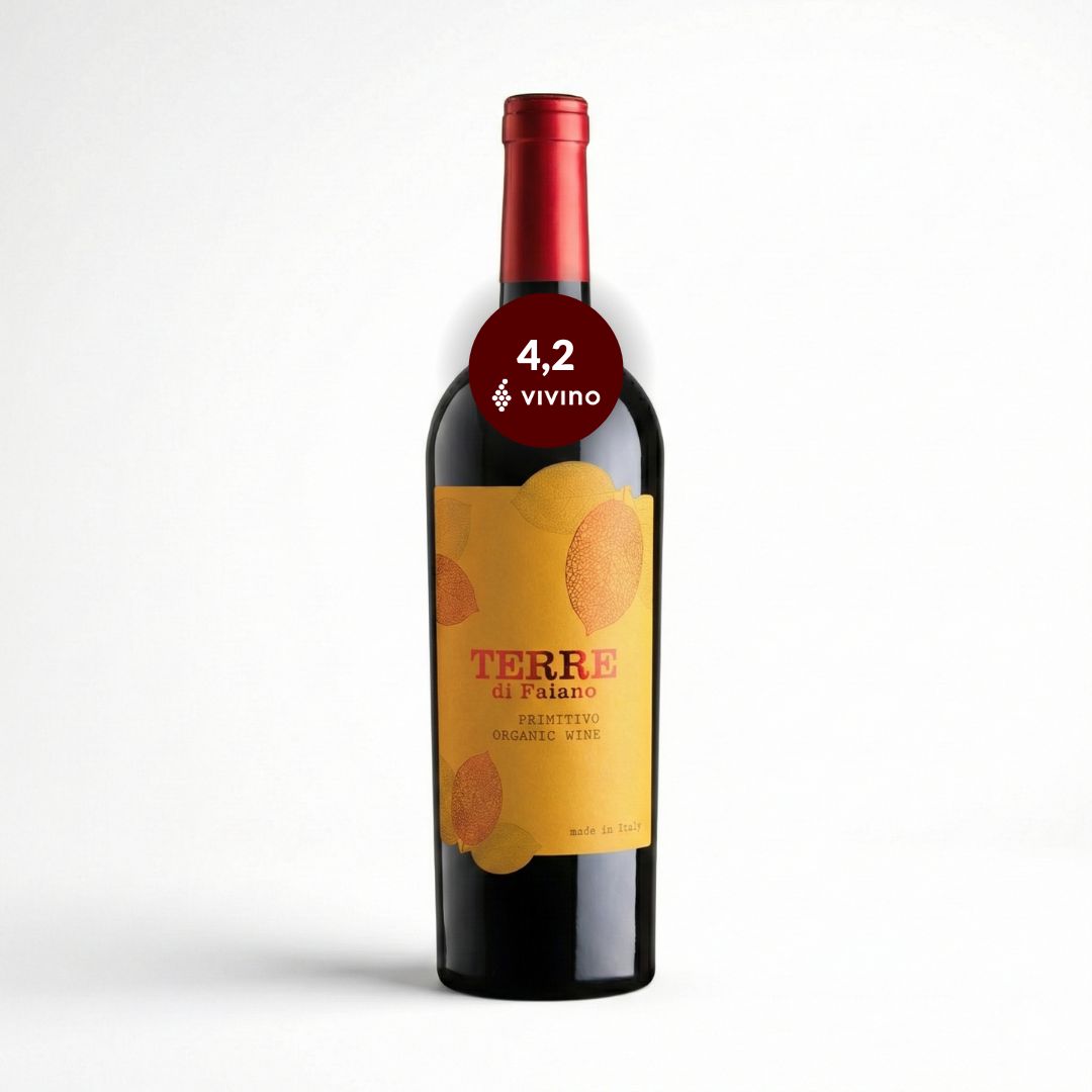 Terre Di Faiano Primitivo Salento Økologisk rødvin 2022, Puglia Italien