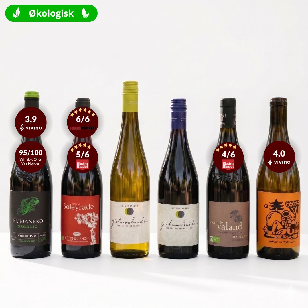 Bestseller Smagskasse 2025 - 6 mest solgte økologiske vine fra SPS Wine
