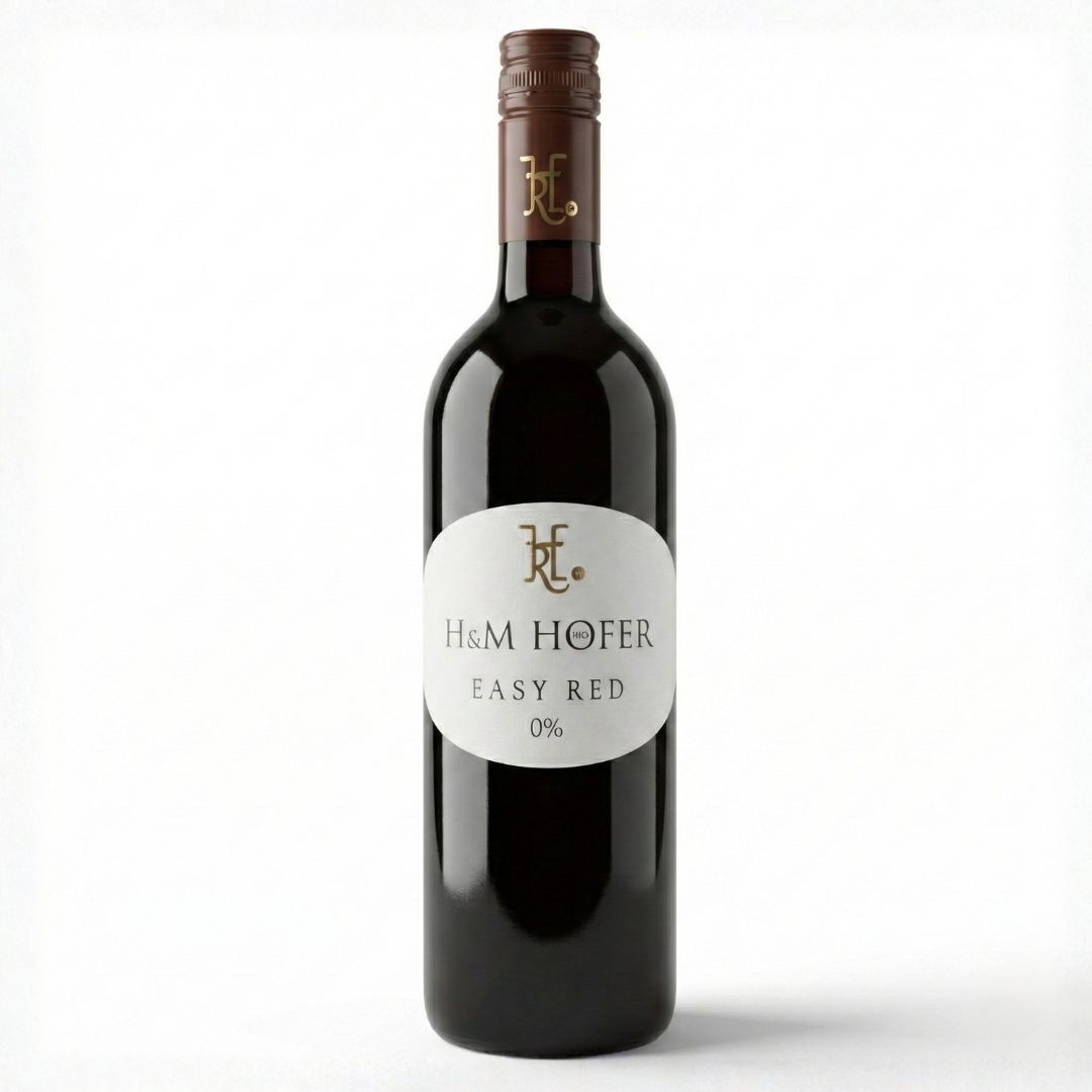 H u M Hofer Easy Red 0% Zweigelt, Biodynamisk alkoholfri rødvin 2024, Auerstal Østrig