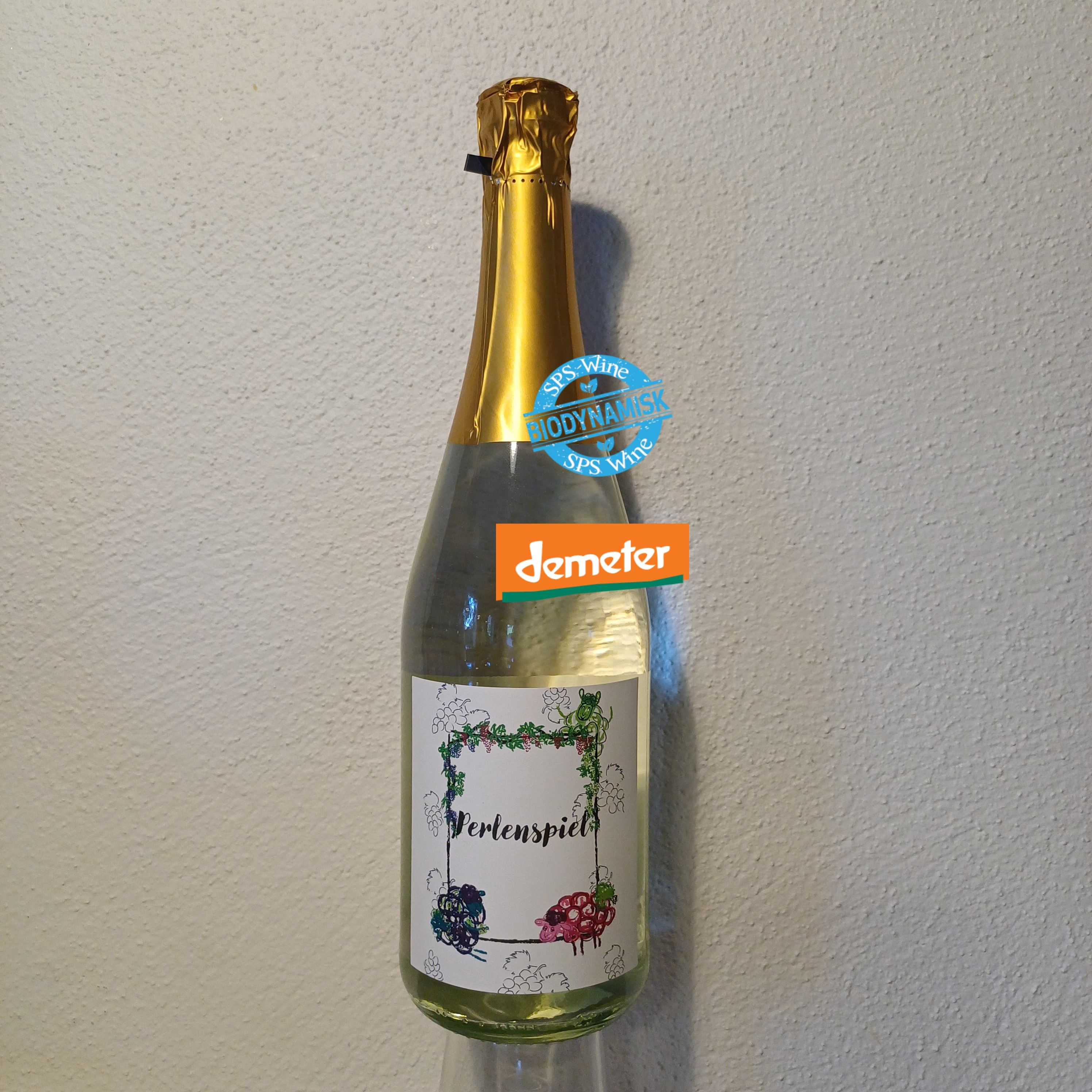 H u M Hofer Perlenspiel Weiss vom Schafgarten - DEMETER Biodynamisk Mousserende Alkoholfri