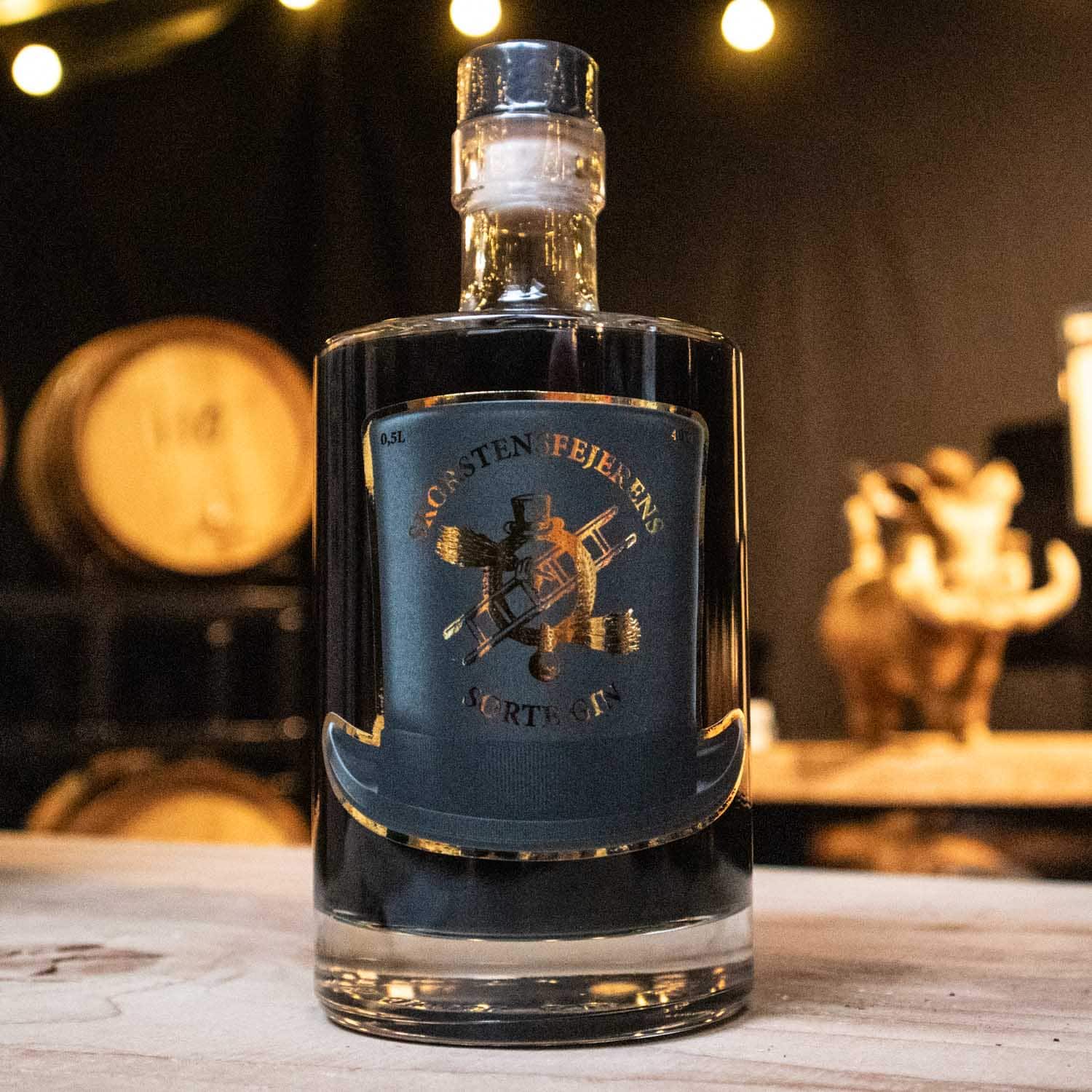 Skorstensfejerens Sorte Gin - 50 cl til 199 DKK!