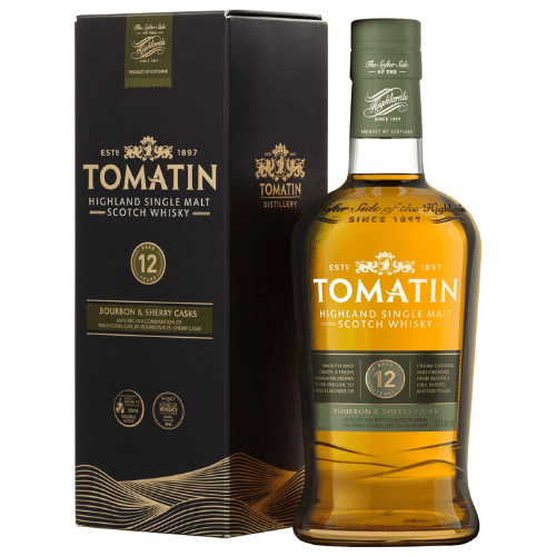 Tomatin 12 Ã…r Old Bourbon & Sherry Casks Whisky, 1 liter