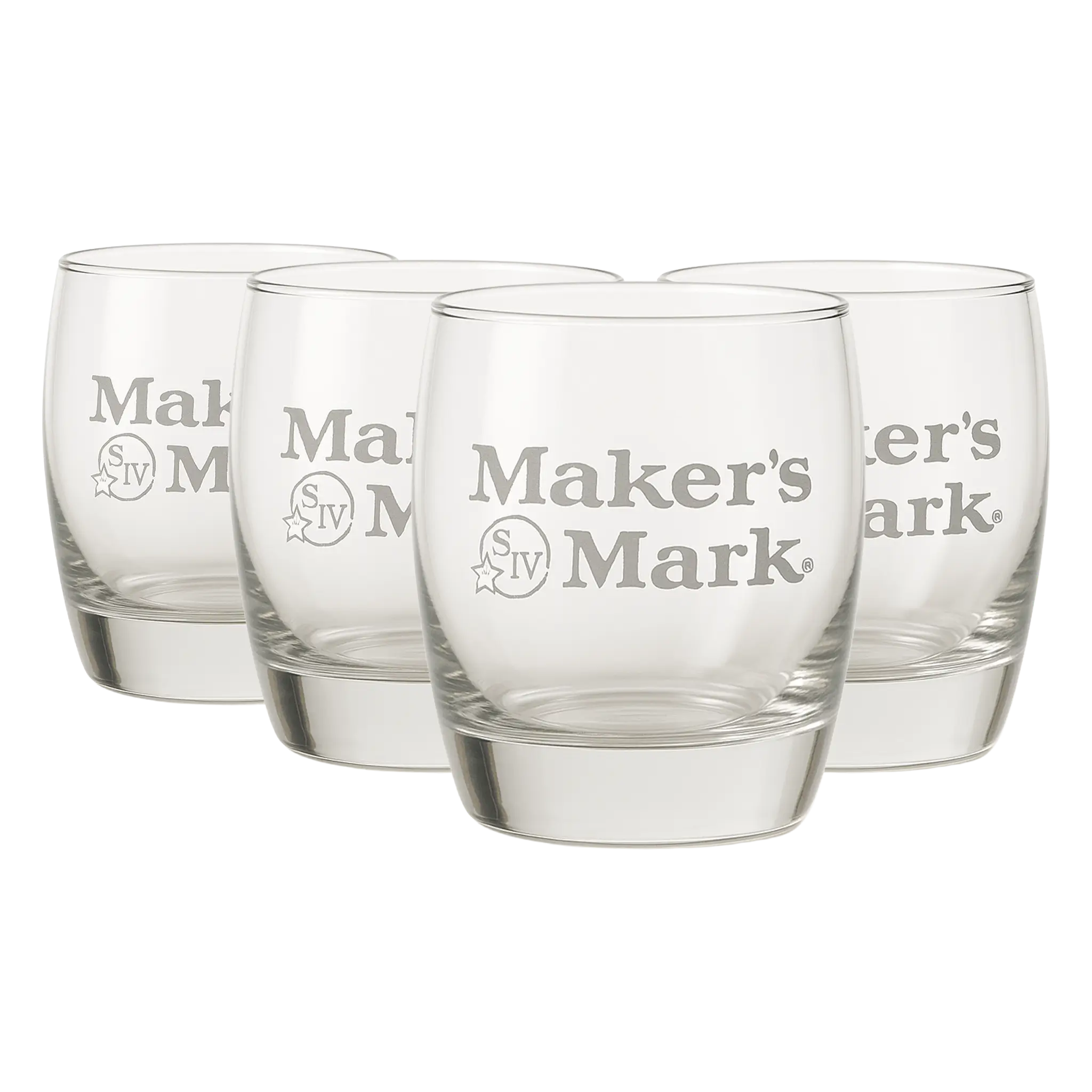 4 stk. Makers Mark Bourbon Glas