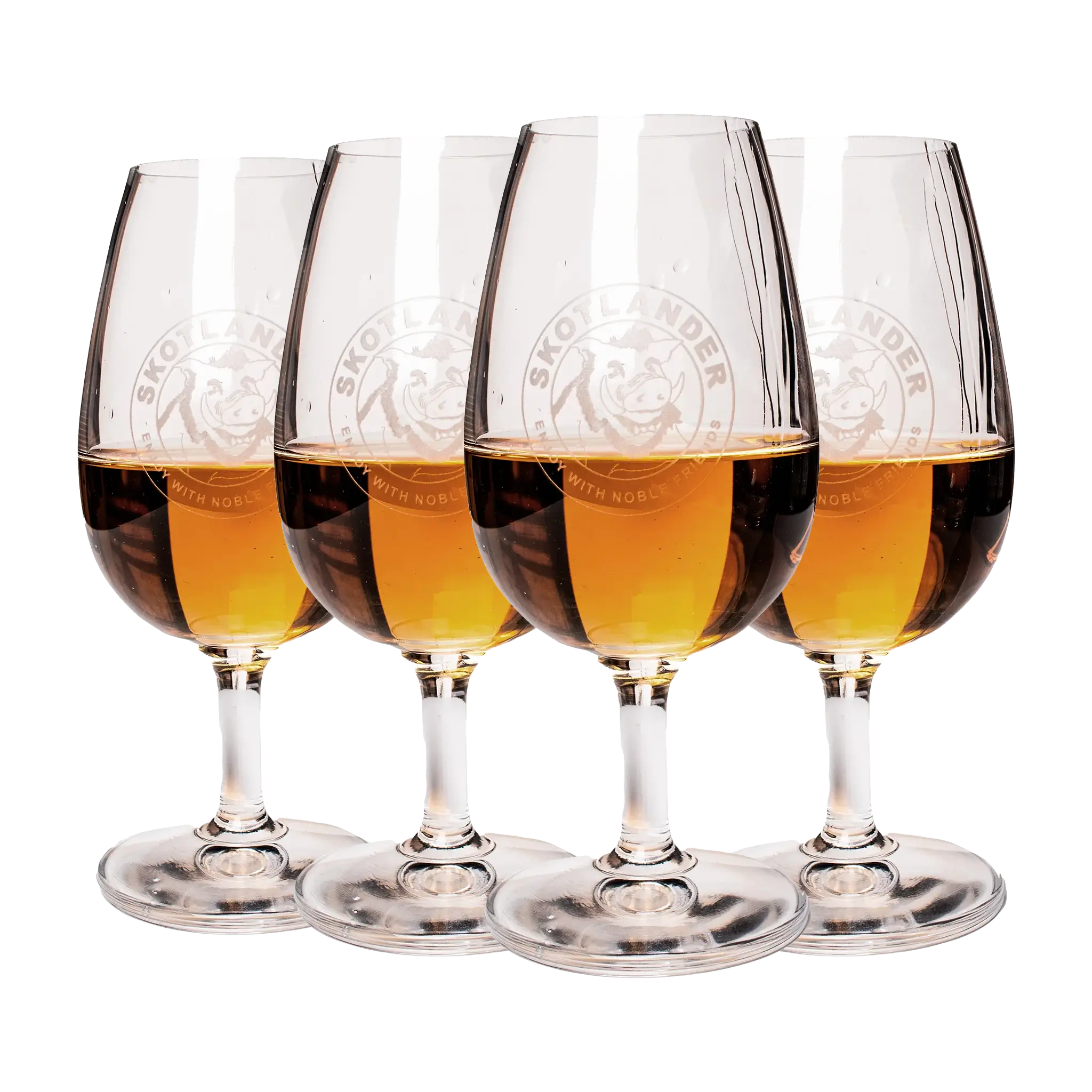 4 stk. Skotlander Romglas