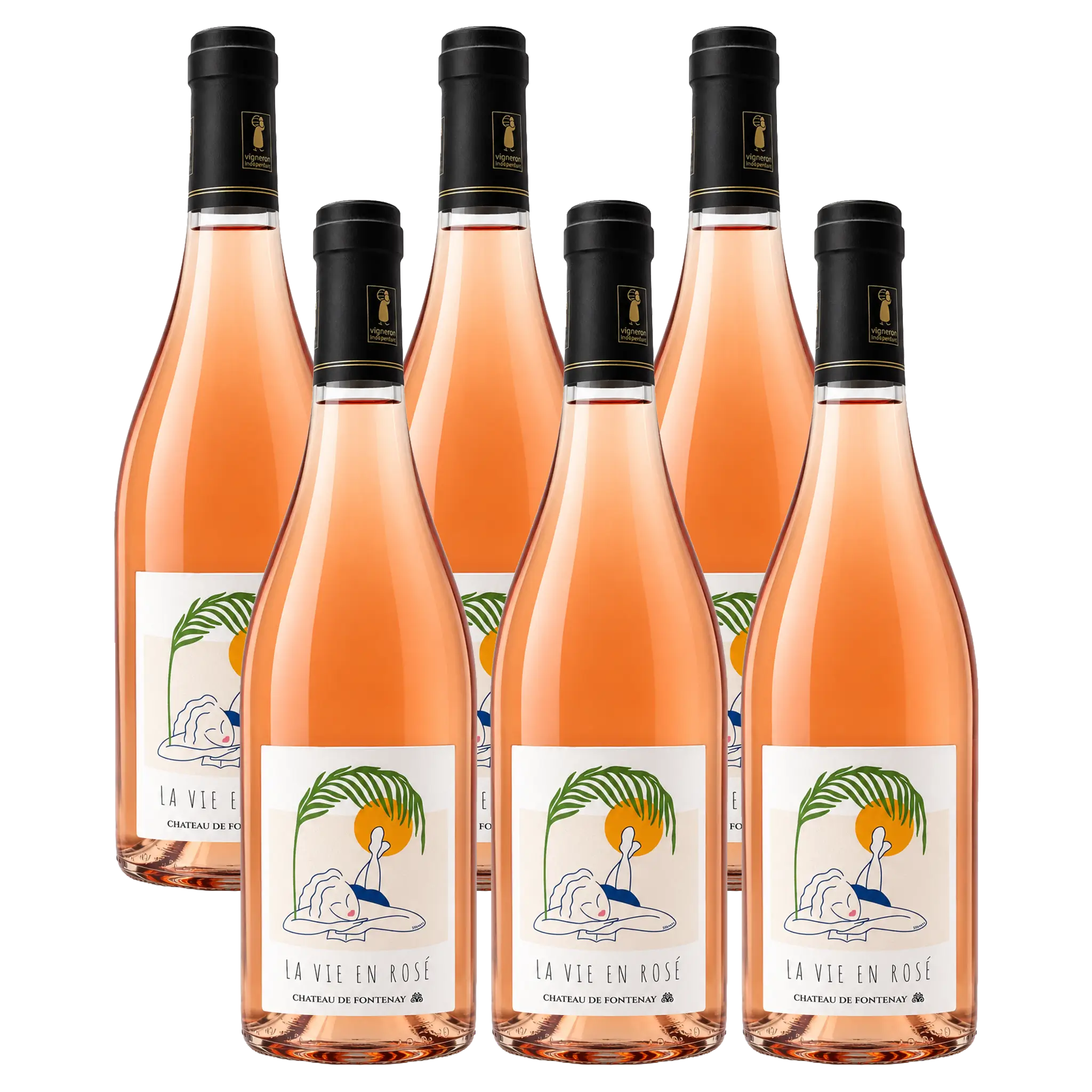 6 flasker - La Vie en Rosé