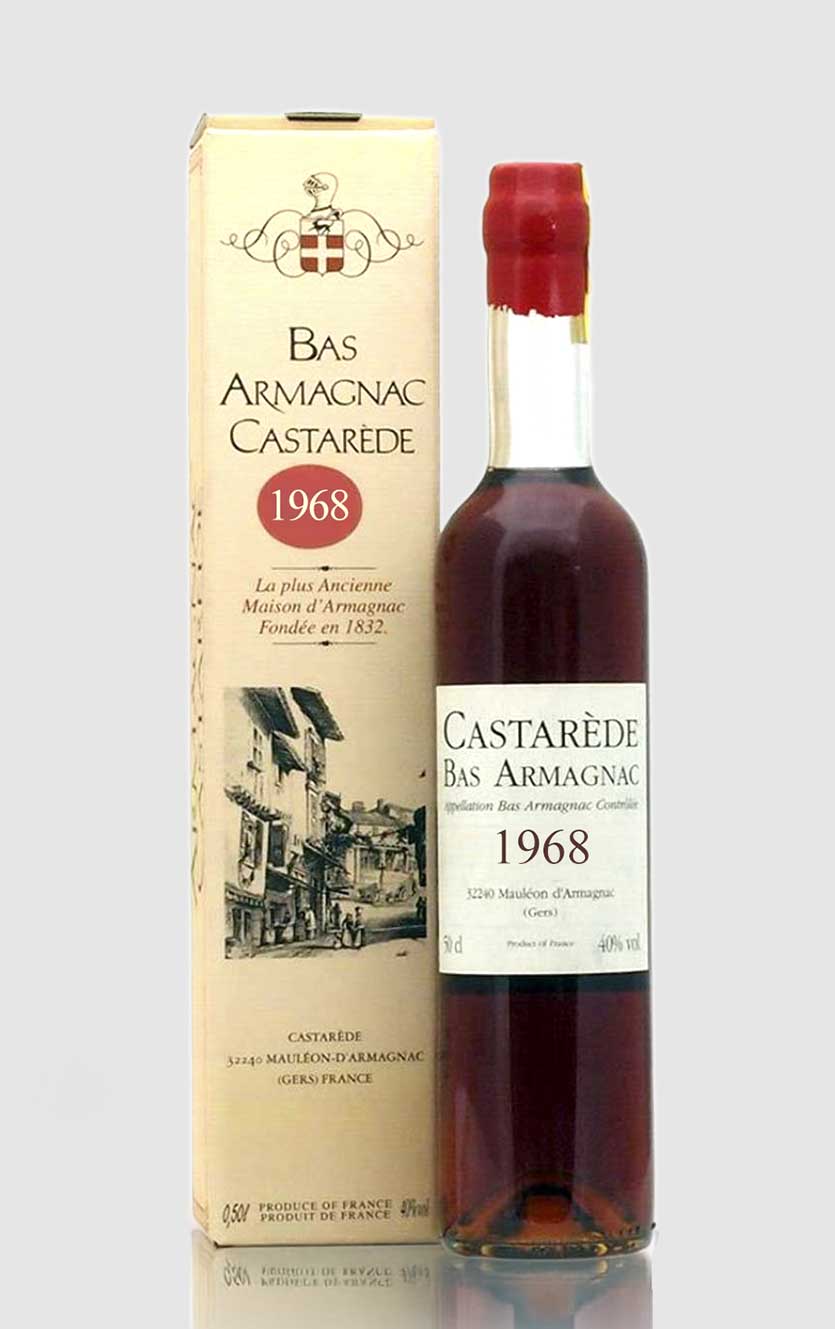 Bas Armagnac Castarède 1968 Vintage - Udsøgt årgang 50 cl