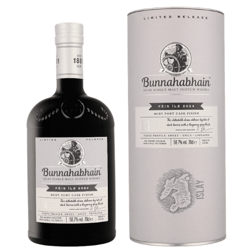 Bunnahabhain 14 Years Old RUBY PORT CASK Matured Limited Release Fèis Ìle 2024, 58,7%