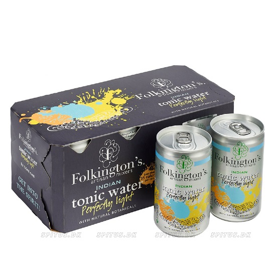 Folkington's Indian Tonic Light, Fridgepack 8 stk.