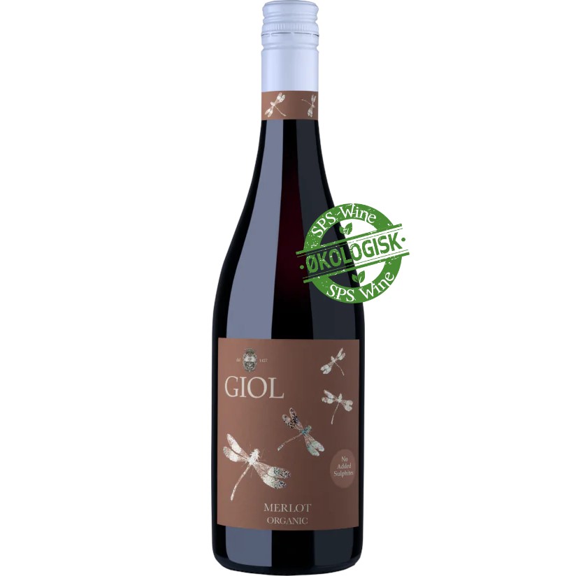 Giol Merlot Økologisk Rødvin 2025, uden tilsatte sulfitter, Veneto Italien