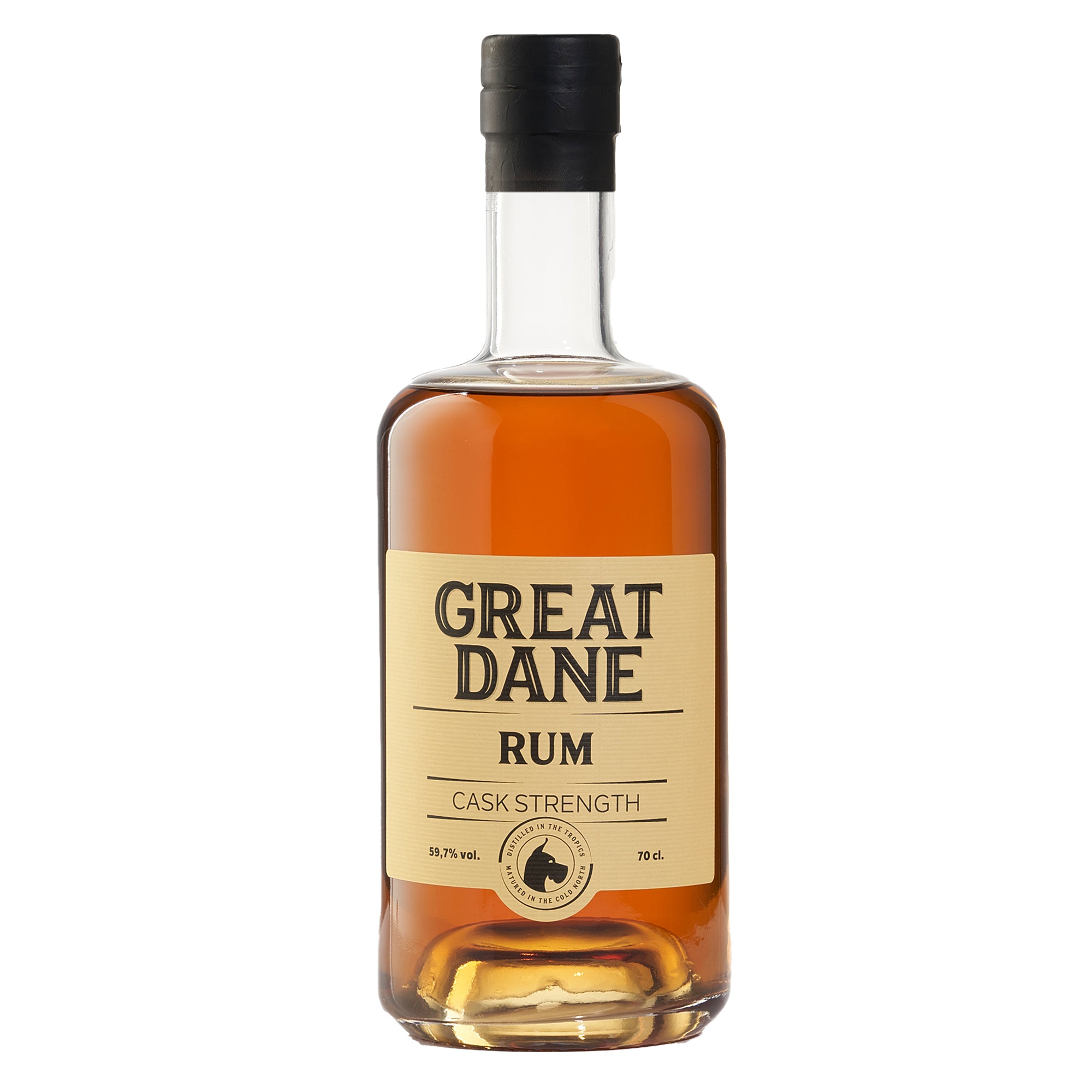 Great Dane Rum Fadstyrke 70 cl - Eksklusiv Rom med Fadstyrke