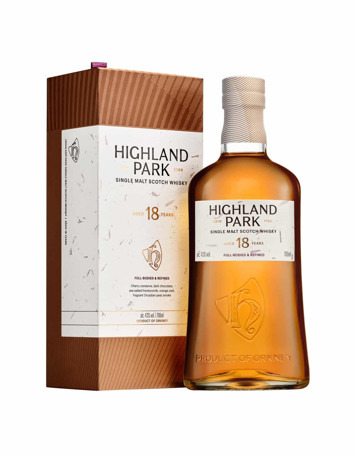 Highland Park 18 Års Full-bodied & Refined Single Malt Scotch Whisky