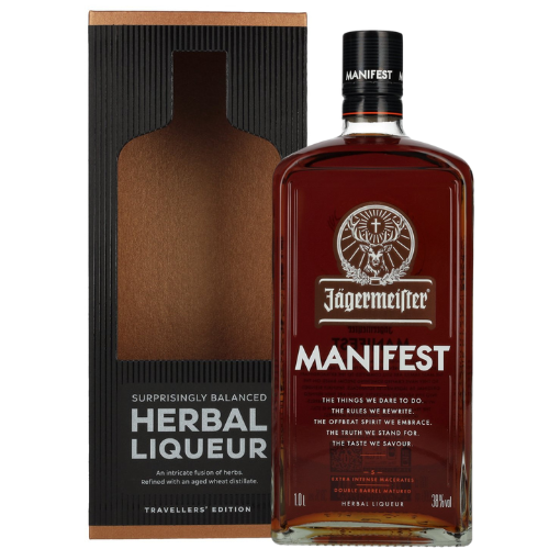Jägermeister Manifest, 1 liter - Luksuriøs urtelikør!