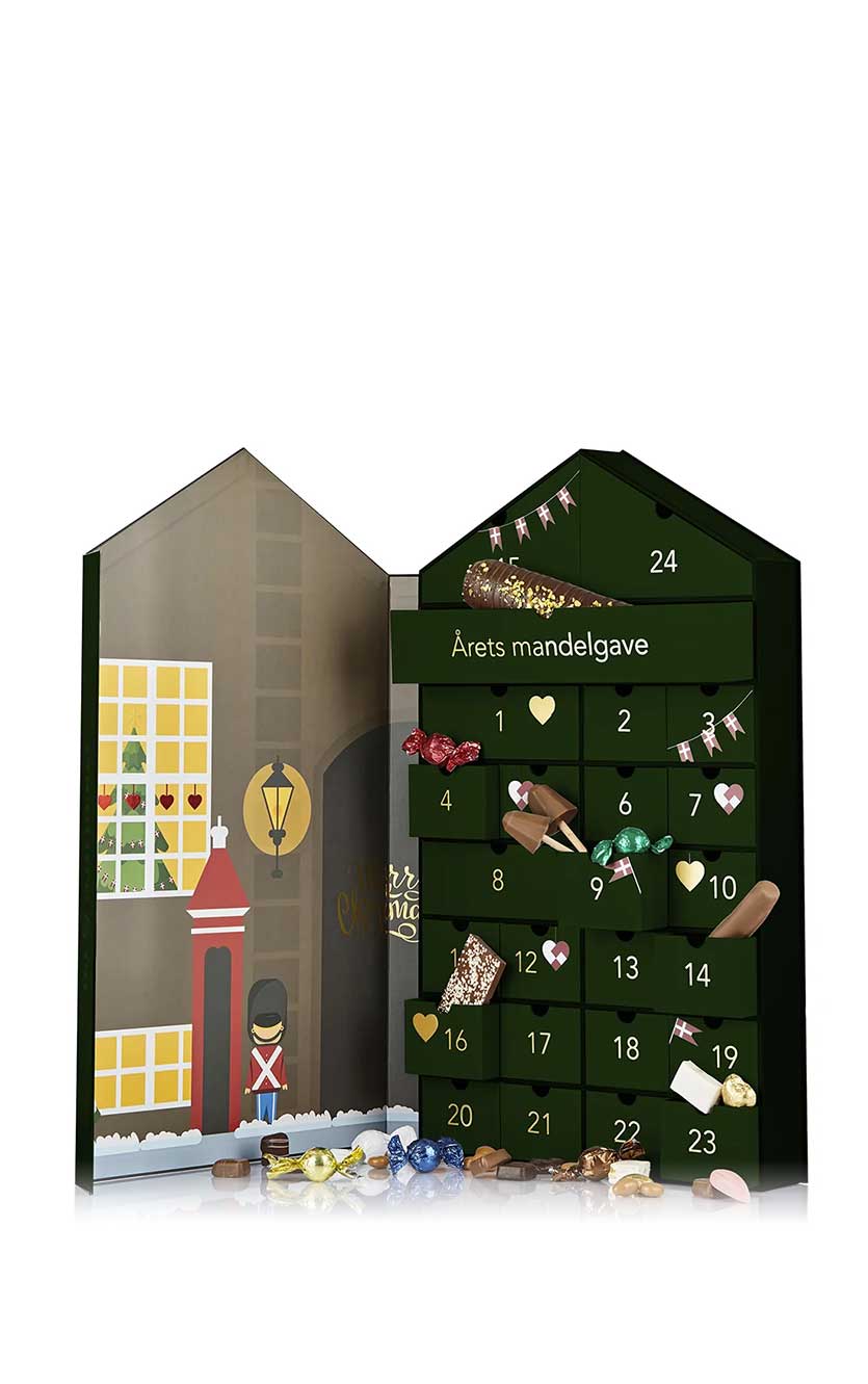 Kæmpe chokolade-julekalender 2026 luksus Cocoture kalenderhus 1265g