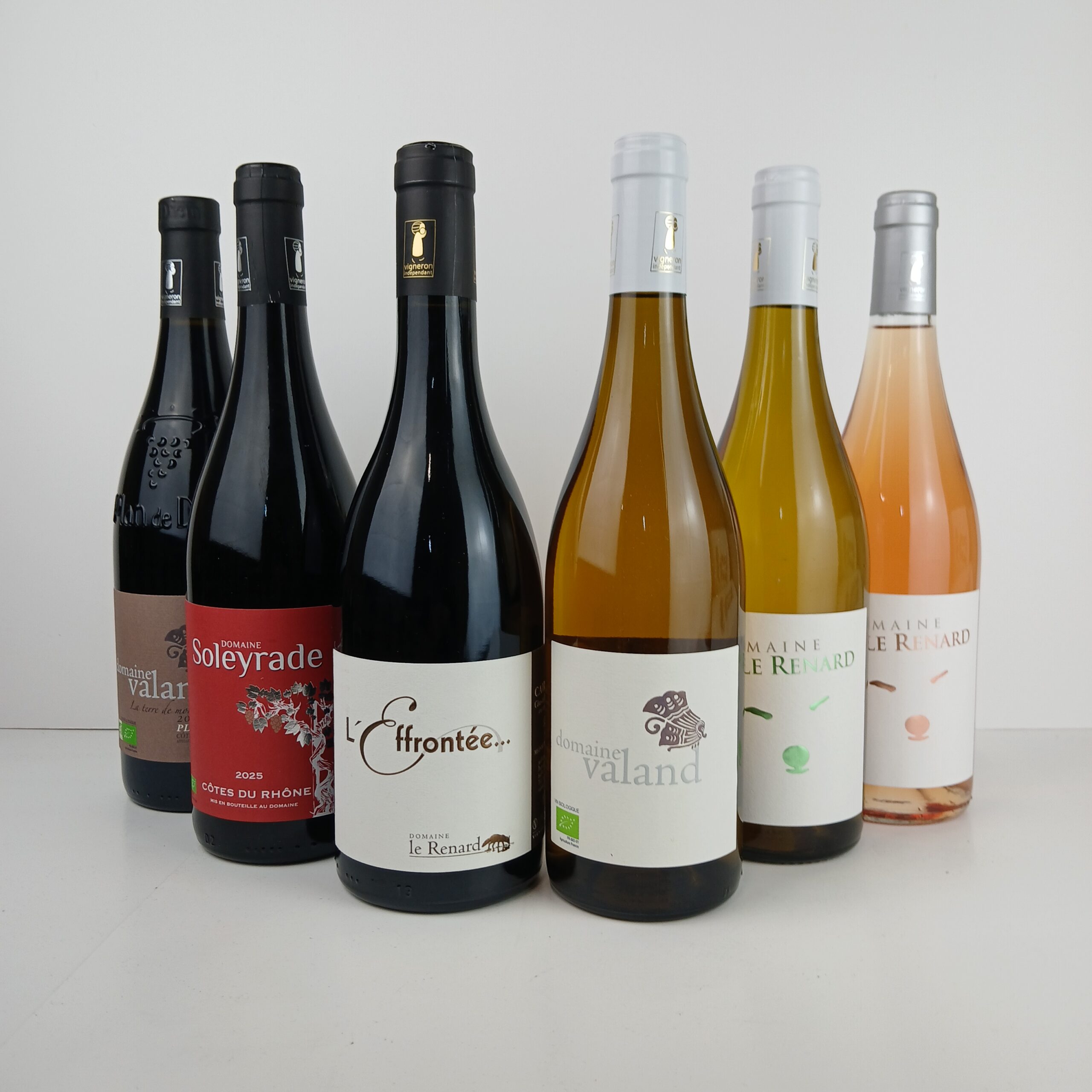 Rhône Smagskasse - 6 Økologiske franske klasse vine