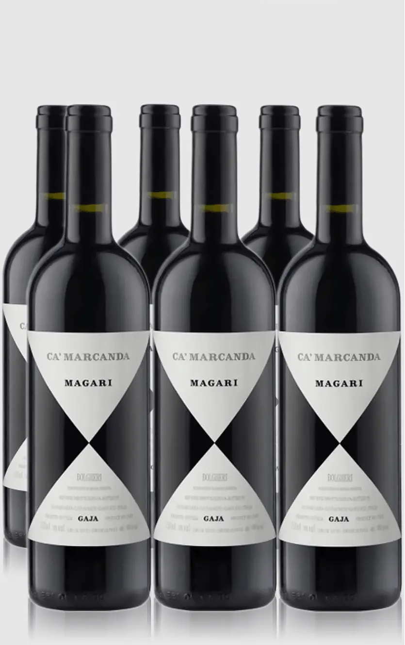 Smagekasse med Gaja Magari Rosso Bolgheri DOC 6 Flasker